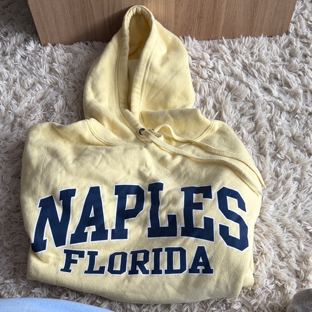 Yellow Naples Florida Hoodie